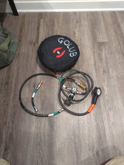 Zeagle Envoy scuba bottle regulator with guage and dry suit whip