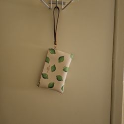 Lime COACH wristlet