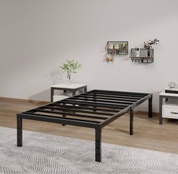 Twin size metal bed frame 14 inch