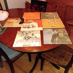 Seven Vinyl Records In Cases  And Some Are Double Vinyl Albums 