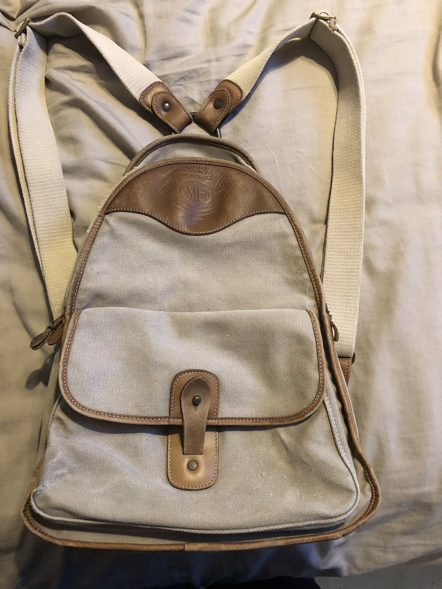 GHURKA The Rucksack No 33 Marley Hodgson Excellent Distressed Vintage Authentic Tan Leather Backpack