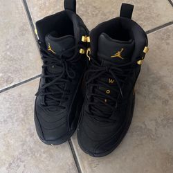 Jordan 12s Retro G’s Black Taxi Size 5Y