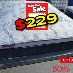 12in King Size Dream Luxury European Pillow Top Mattress 