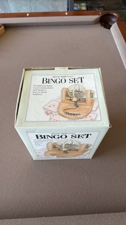 Deluxe Solid Wood Bingo Set