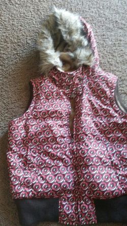 Aeropostal puffer vest sz xl pink/ red