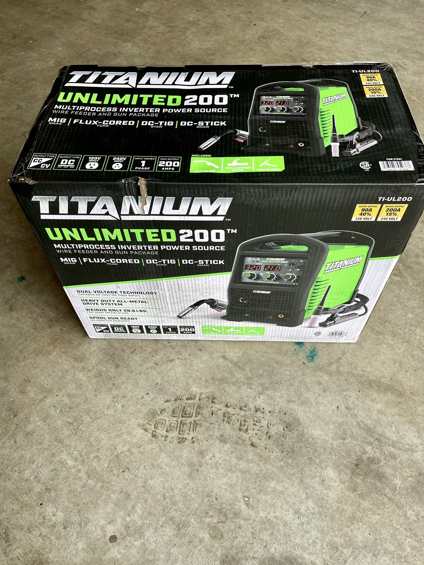 Titanium Unlimited Professional 200 Multiprocess Welder TIUL200 Brand