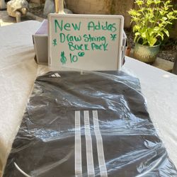 New Adidas Drawstring Backpack $10