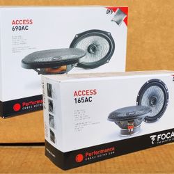 Focal Car Speakers 2 Sets Access Series 165AC 6.5" & 690AC 6x9" 2-Way Coaxial Speaker System 270 Watts Package 
