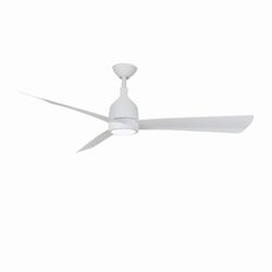 Lake Shore 52-in White LED Indoor/Outdoor Ceiling Fan with Light Remote (3-Blade) testead