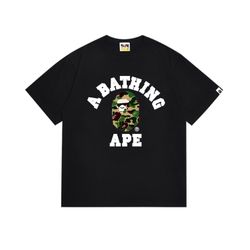 A Bathing ape Green Camo Tee