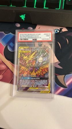 2019 POKEMON SM BLACK STAR PROMO FULL ART/MOLTRES & ZAPDOS & ARTICUNO GX PSA 9