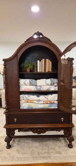 Antique Display China Cabinet