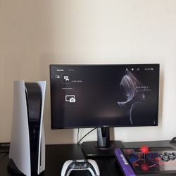 PS5 Bundle w/ Asus TUF HDR Gaming Monitor, Hori Arcade Stick, Dual Sense Controller Playstation 5
