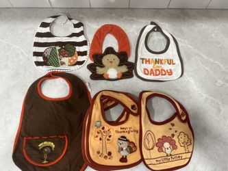 Thanksgiving Themed Baby Bibs
