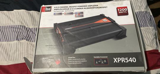 Dual Electronics 4/3|2 Channel MOSFET Powered Amplifier: Low Profile Build, 1200 Watts