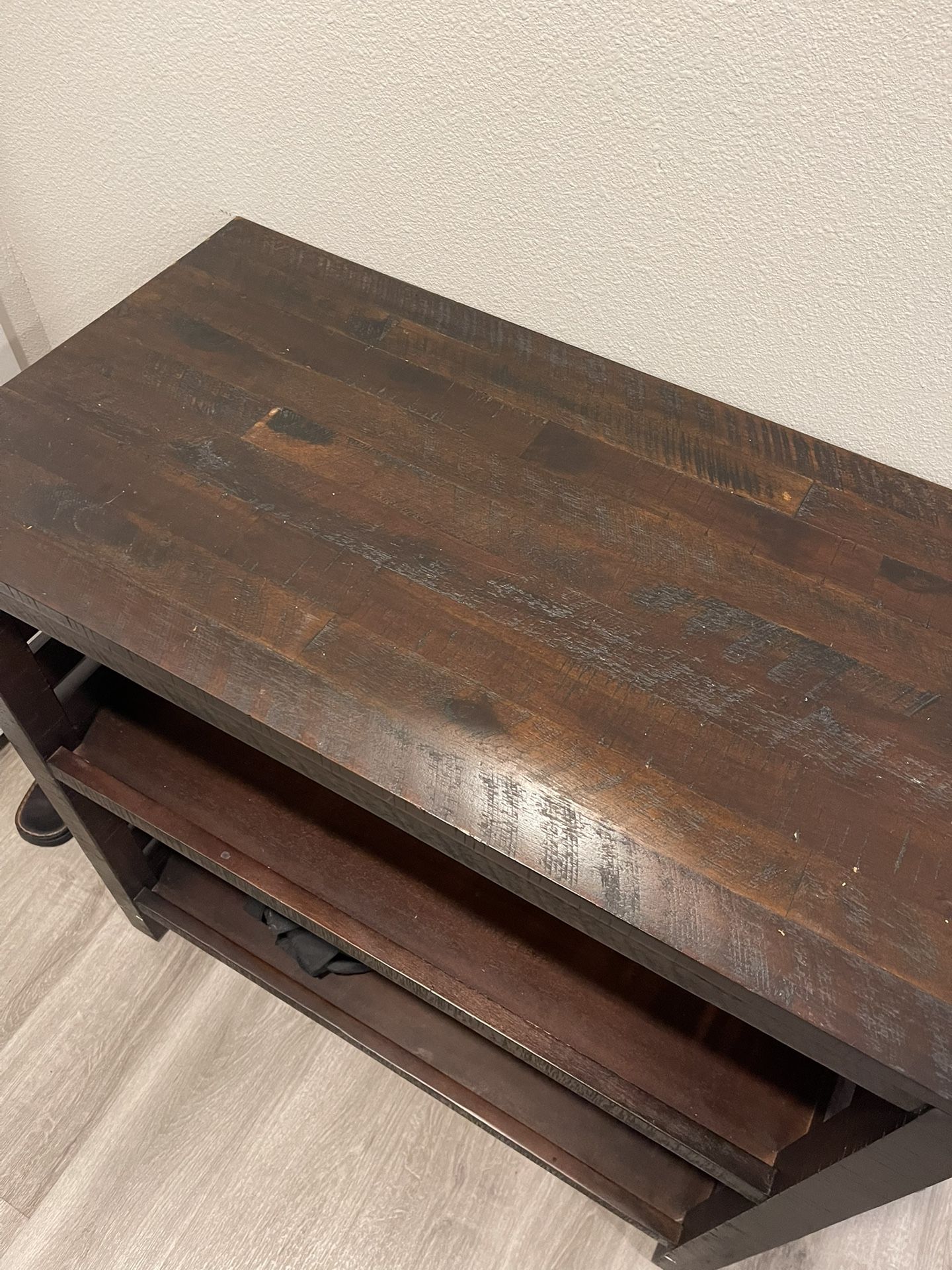 Solid Wood 3-Tier Shelf