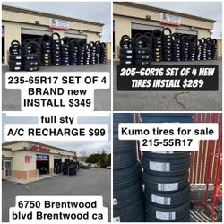 235-65R17 Brand New Tires Set With Install