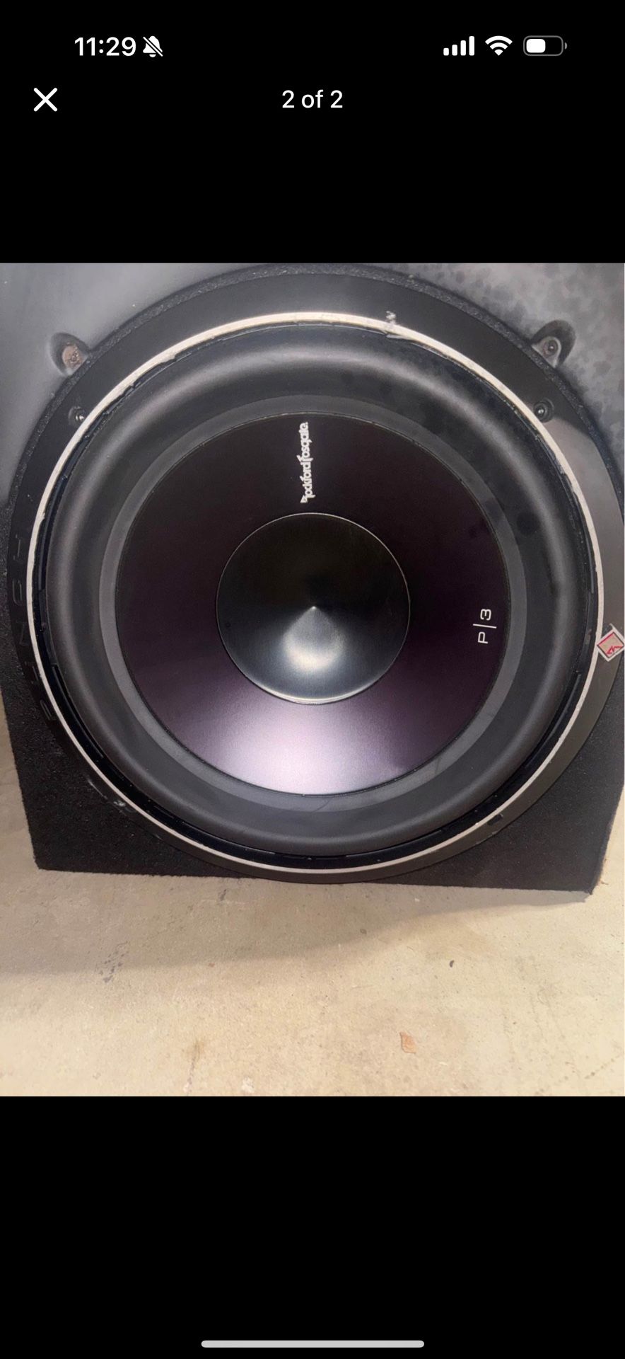 Rockford Fosgate Punch P3D2-12 1200W Peak (600W RMS) 12" Punch Series Dual 2-ohm Car Subwoofer
