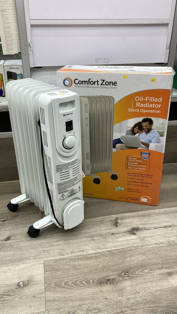 Comfort Zone Oil Filled Radiator Brand New Sealed With Year Warranty