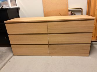 IKEA Malm 6 Drawer Dresser