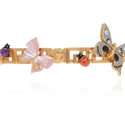 Versace Dua Lipa Crystal Butterfly Necklace