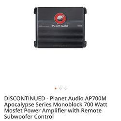 Planet Audio 700 W Amp