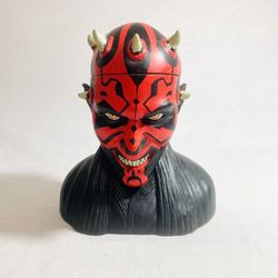 Vintage 1999 Darth Maul Head Cookie Jar Container Applause