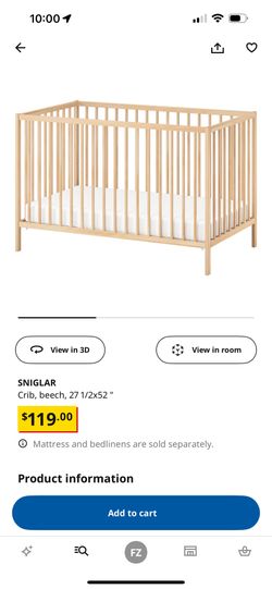 Ikea crib+mattres