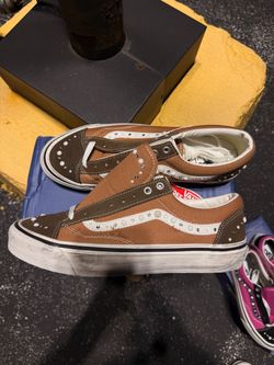 Vans Sk8-Low Studded Sneakers Brown