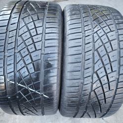 2 USED TIRES CONTINENTAL 255/35/19