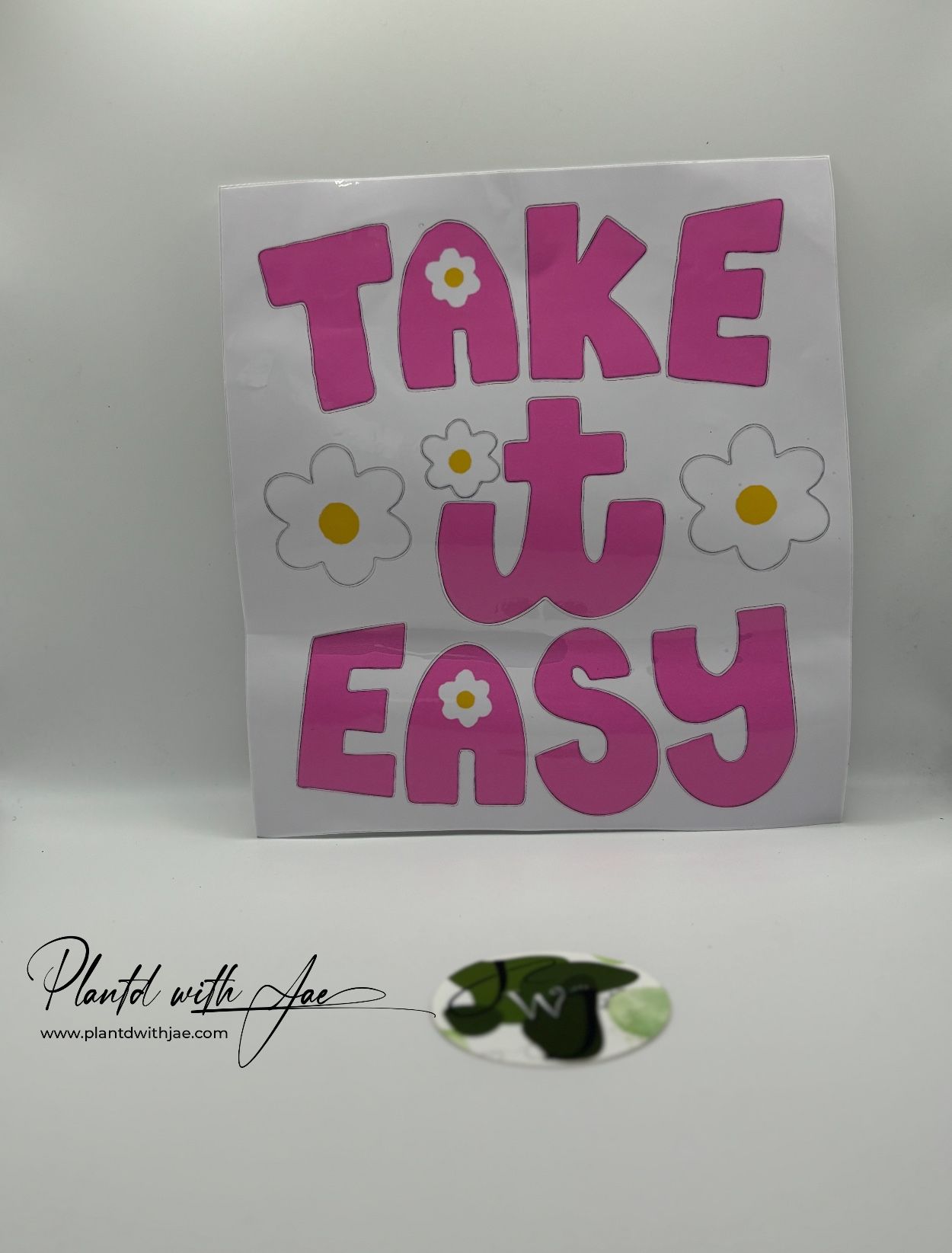 Take It Easy Vinyl Car Decal