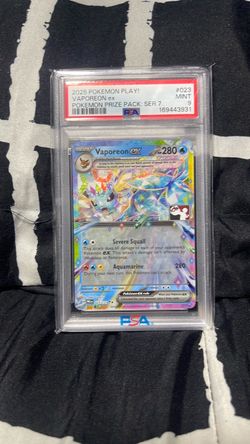 Pokemon Vaporeon Ex Prize Pack Series 7