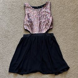 Forever 21 sequin cutout dress
