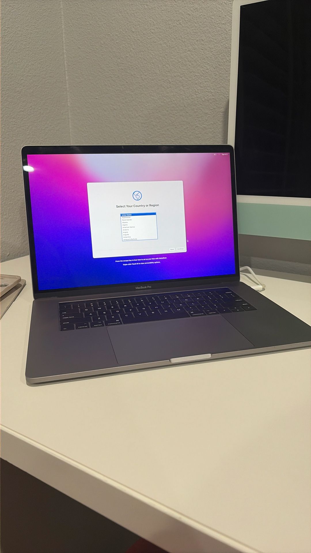 Macbook Pro (Late 2016), 15-inch for sale Space Gray with Touch Bar