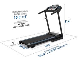 XTERRA Fitness Premium Folding Smart Treadmill, Compact Design, 250+ LB Weight Capacity, Powerful Mo