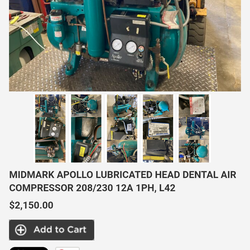 Apollo Dental Air compressor
