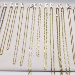 Assorted Gold Chains
