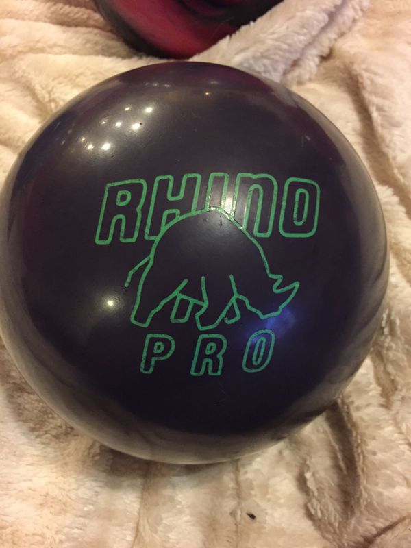 Rhino pro purple 15.4 Brunswick bowling ball for Sale in Winchester, CA OfferUp