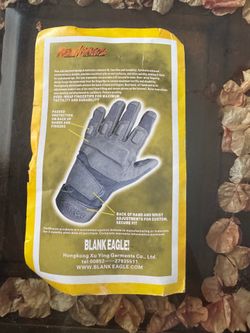 BLACKEAGLE OAK.LAI Full Finger Tactical Gloves Padded Adj Strap Black L