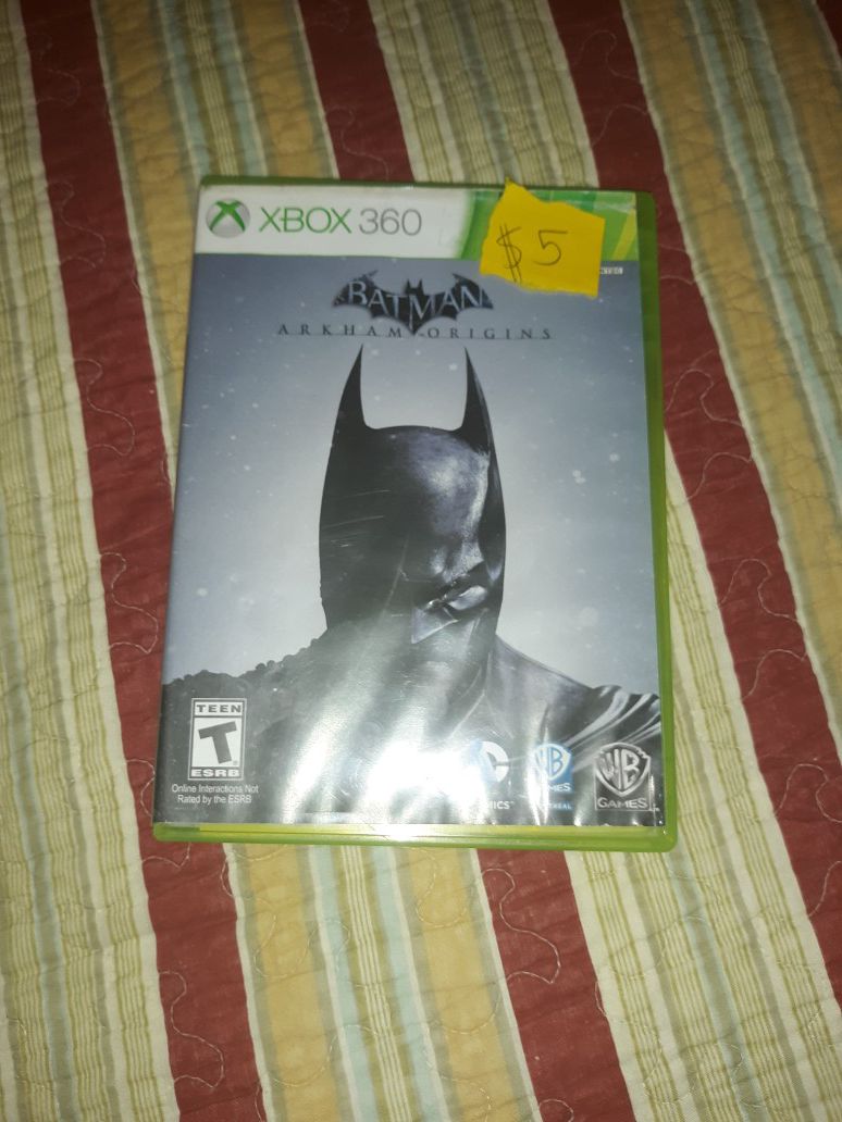 Batman arkham origins (xbox 360) game