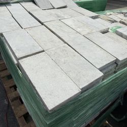 Ice White Sandblasted Marble Pavers