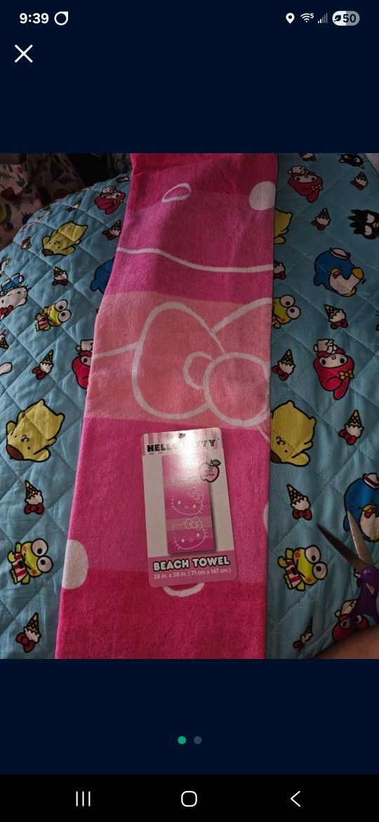 Hello Kitty Beach Towel