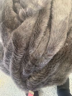 Gray Faux Fur fabric