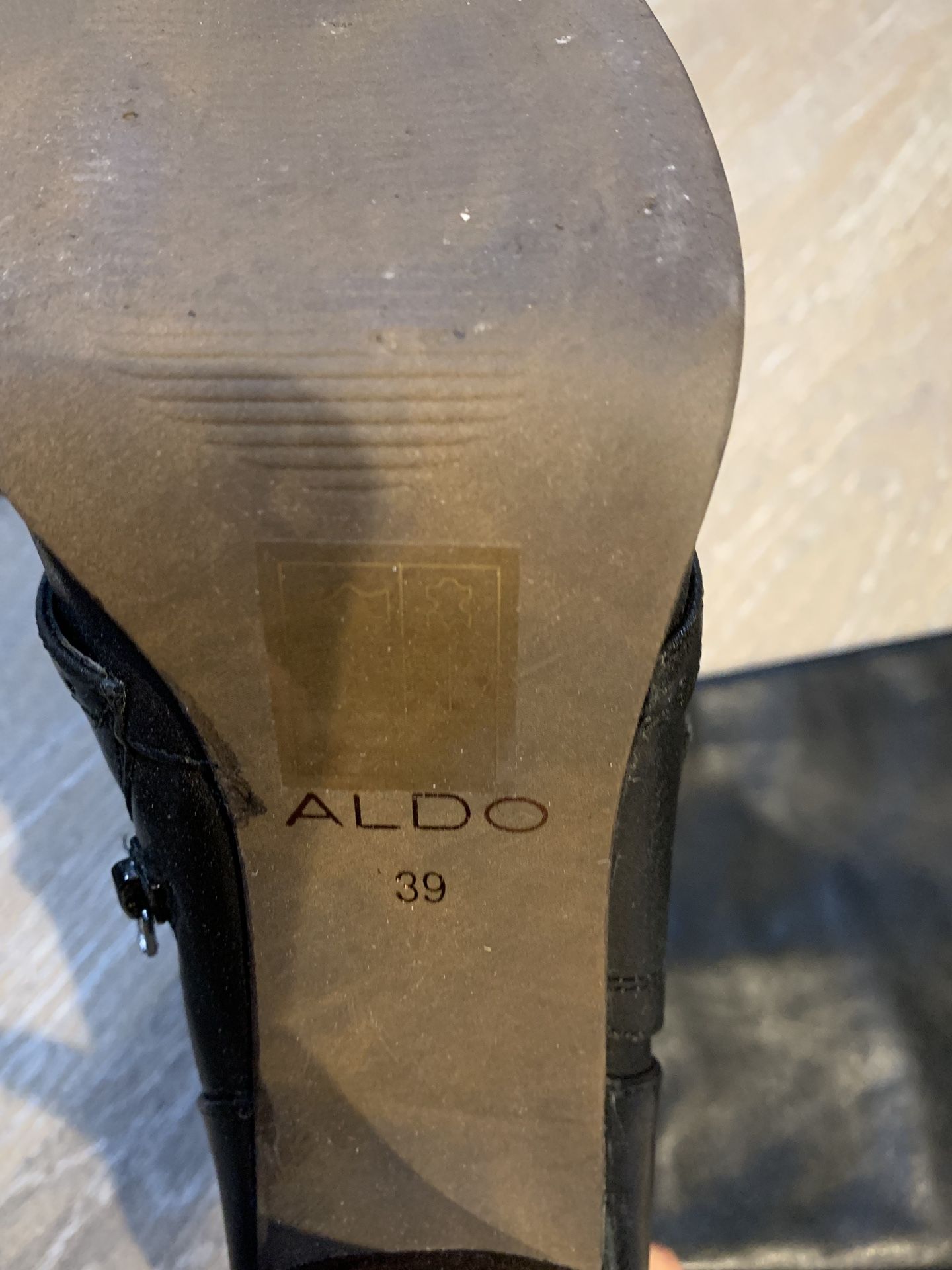 Aldo over knee boot black size 9 euro 39