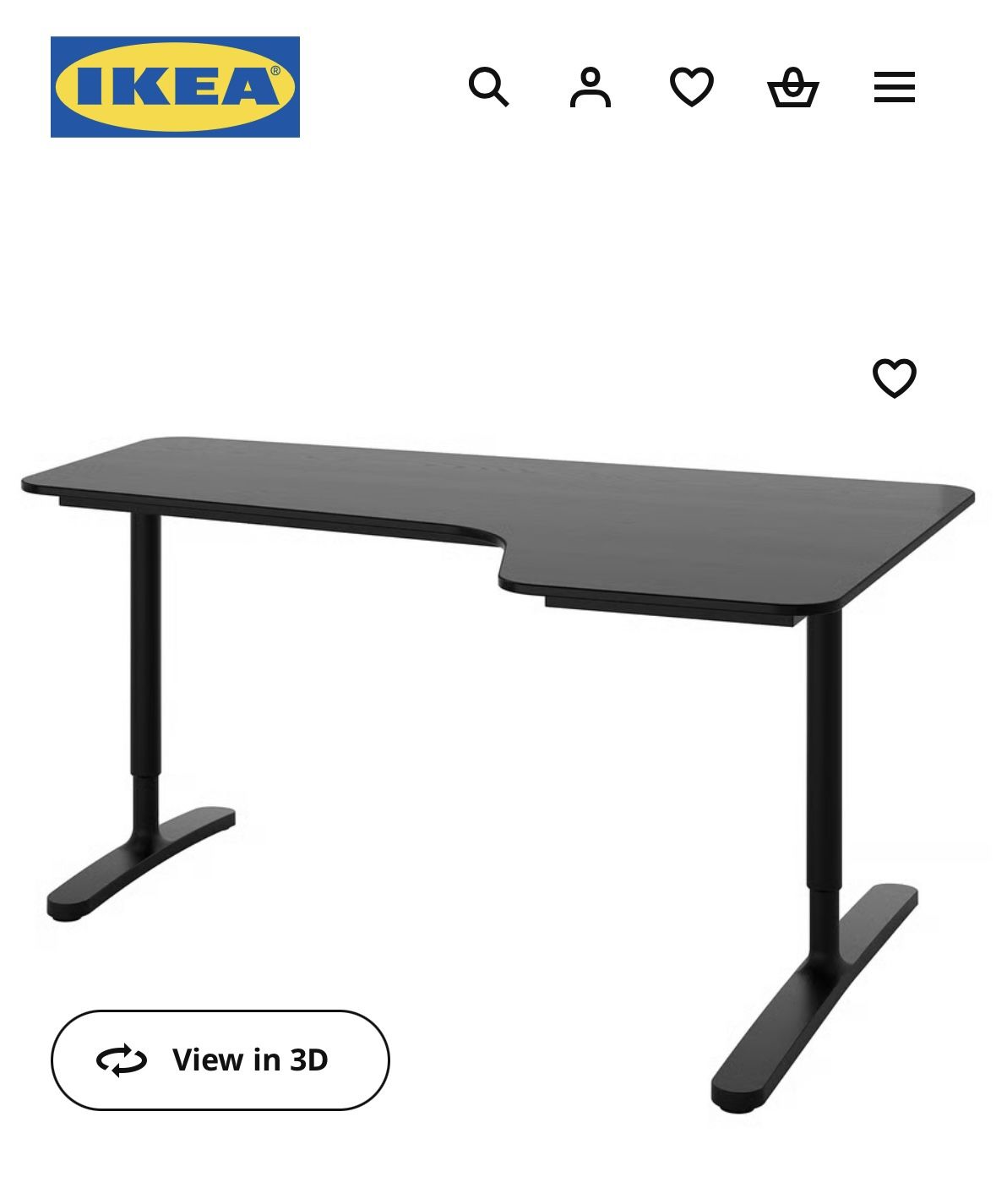 IKEA BEKANT corner desk-right