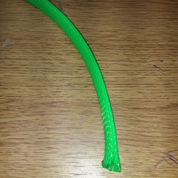 1/2 Inch Braided Expandable Tubing. 100 Foot Roll Neon Green 
