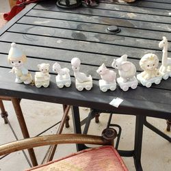 COMPLETE PRECIOUS MOMENTS BIRTHDAY TRAIN SET CLOWN BABY AGES 1-10