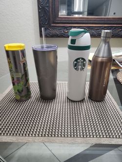 Starbucks Tumbler and Water Bottle Bundle – Set of 4