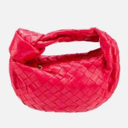 Designer Red Woven Mini Jodie Bag