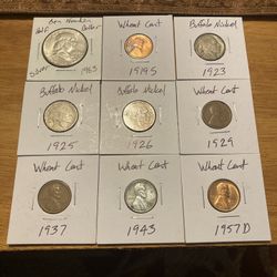 1963 Silver Franklin Coin Set
